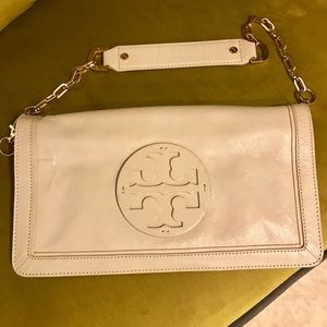 Tory Burch grey/beige clutch